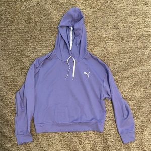 Puma Women’s Crop Hoodie, Lavender S